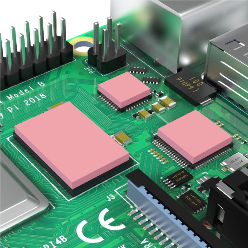 Teplovodivá páska AKASA M.2 SSD Thermal Pad Plus, 70 × 20 × 1.5 mm, 3 ks
