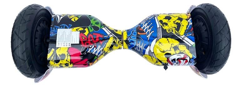 Hoverboard Kolonožka® Roadster žlutý Hoverboard Kolonožka® Roadster graffiti yellow v předním pohledu
