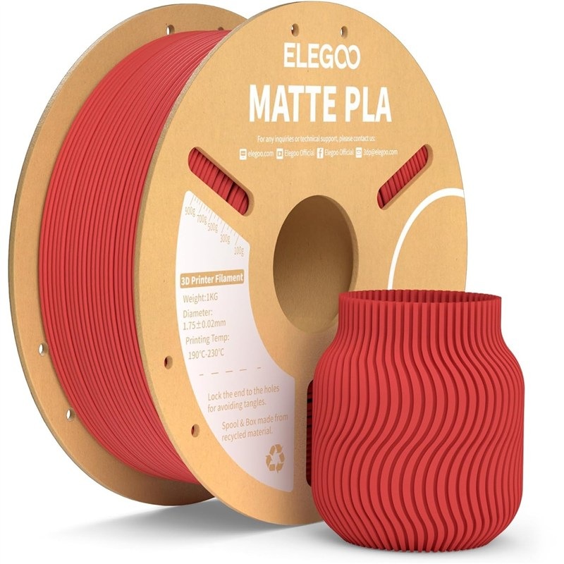 Filament Elegoo pro 3D tiskárny, červená barva