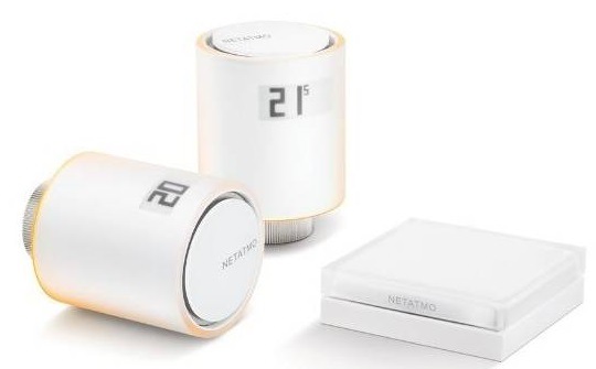 Bezdrátová termohlavice Netatmo Smart Radiator Valves Starter Pack bílá