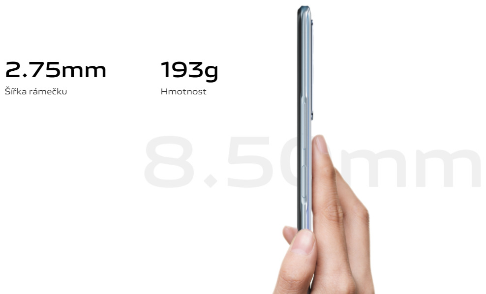 Mobilní telefon vivo Y52 5G 4 GB / 128 GB - Graphite Black