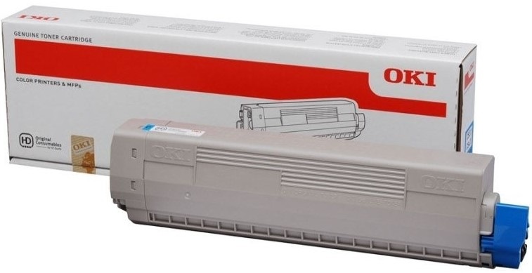 Toner OKI MC861/851, 7300 stran - azurový
