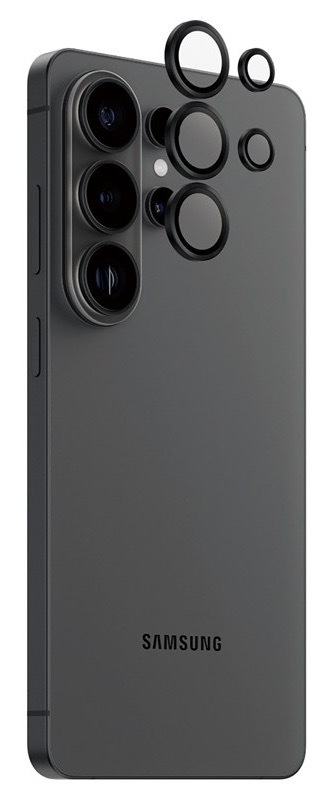 Ochranné sklo čočky fotoaparátu PanzerGlass Hoops na Samsung Galaxy S26 Ultra, černá