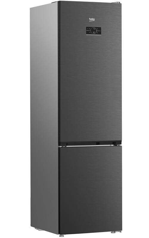 Chladnička Beko B7RCNA417HXBRW, NoFrost, šedá barva.