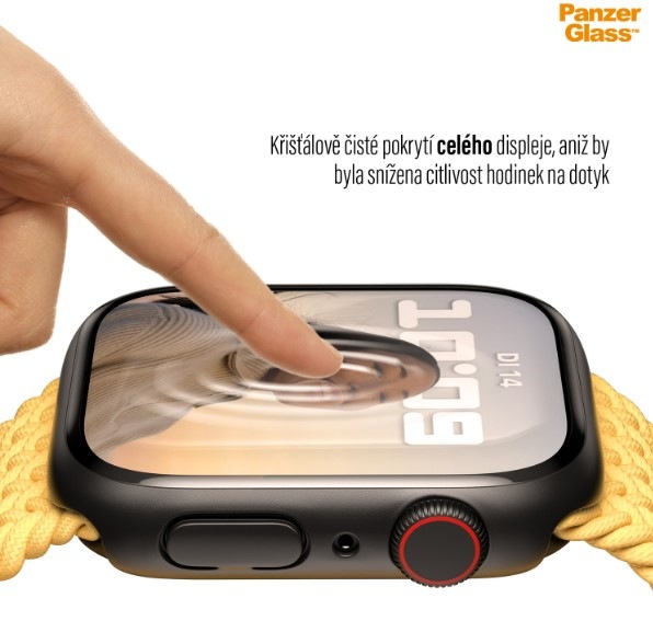 PanzerGlass Full Protection na Apple Watch 7 a 8, 45 mm, černá