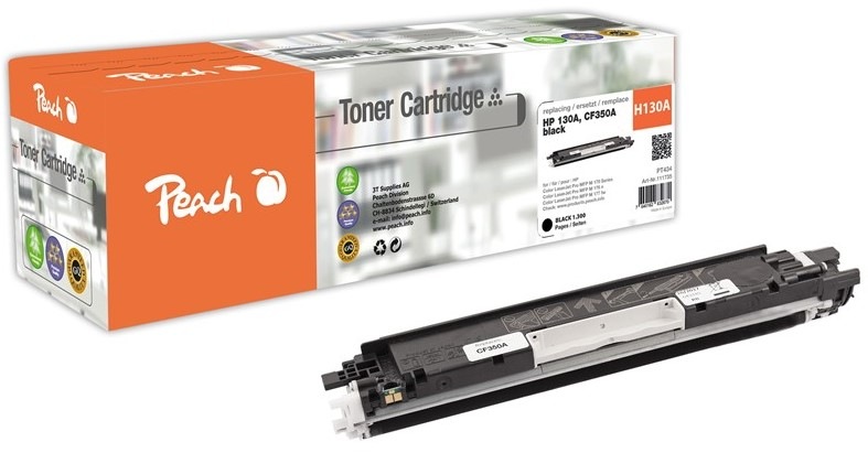 Toner Peach HP 130A, CF350A, 1300 stran - černý