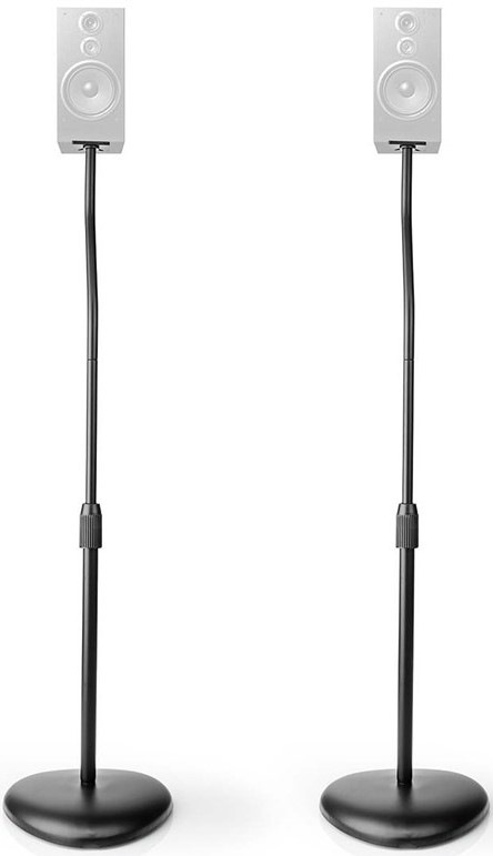 Stojan pro repro Nedis podlahový, nosnost 4,5 kg - černý
