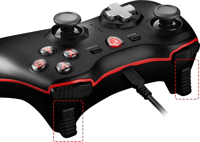 Gamepad MSI Force GC20, drátový, pro PC, PS3, Android černý Gamepad MSI Force GC20, drátový, pro PC, PS3, Android černý