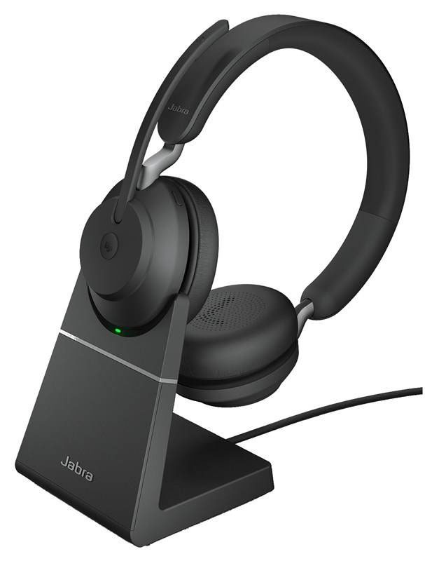 Headset Jabra Evolve2 65, USB-A, MS teams, Stereo, DeskStand černý