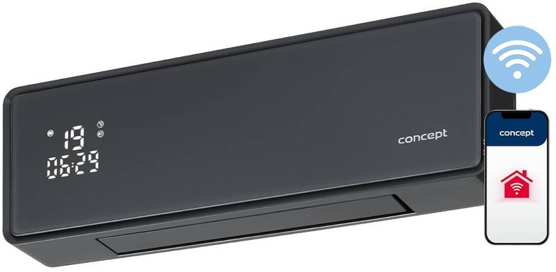 Teplovzdušný ventilátor Concept QH4100 šedý Teplovzdušný ventilátor ConceptQH4100