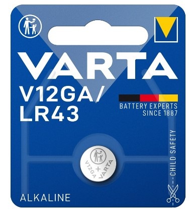 Baterie alkalická Varta Special V12GA/LR43, blistr 1 ks Baterie alkalická Varta Special V12GA/LR43, blistr 1 ks