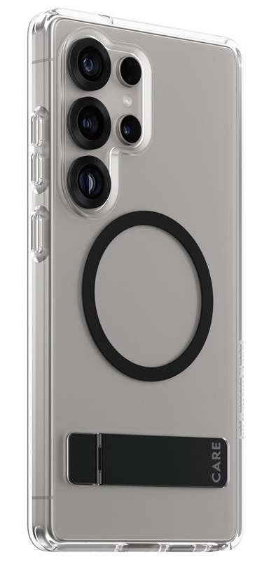 Kryt na mobil PanzerGlass CARE Kickstand Qi na Samsung Galaxy S25 Ultra černý/průhledný