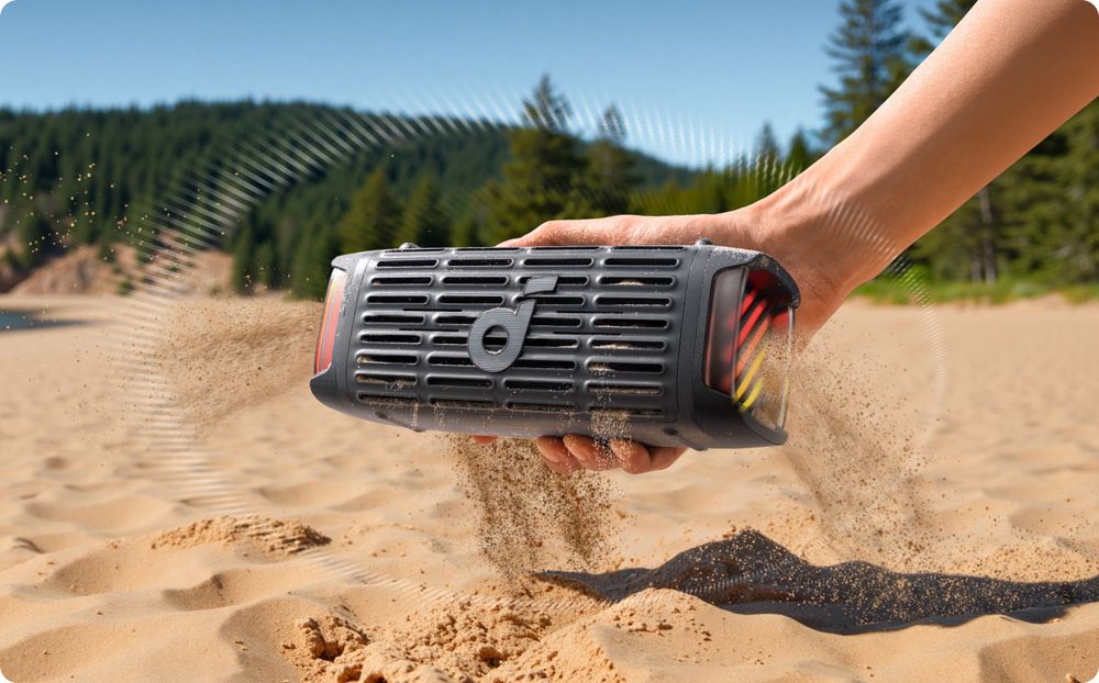 Přenosný reproduktor Anker Soundcore Boom 3i hnědý Přenosný reproduktor Anker Soundcore Boom 3i hnědý