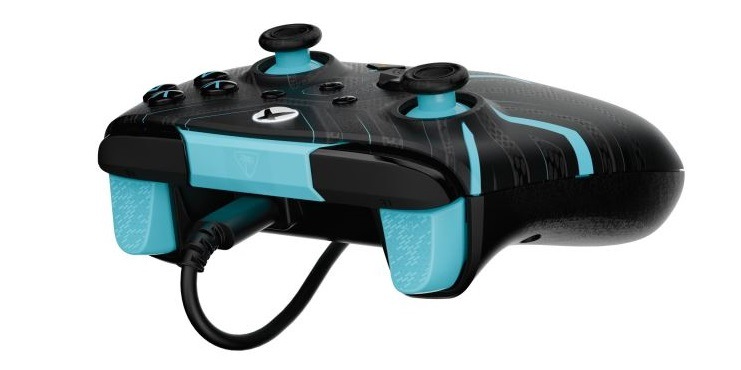 Gamepad Turtle Beach Rematch Advanced Titan Steel - Xbox Series X|S, Xbox One, PC černý Černo tyrkysový gamepad Turtle Beach Rematch Advanced Titan Steel