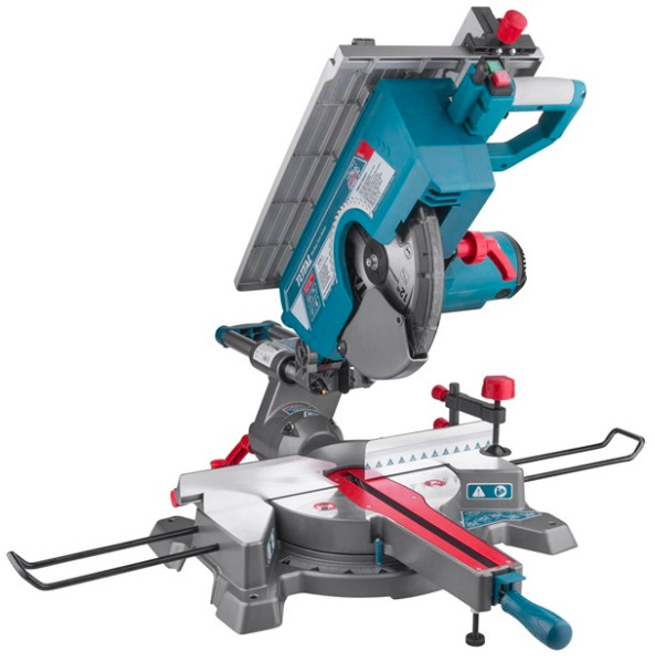 Pokosová a stolní pila Total Tools TMS43183051 na dřevo s laserem a kotoučem 305 mm