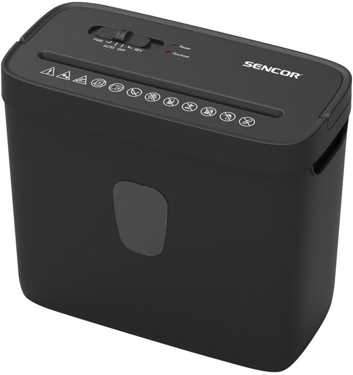 Skartovač Sencor SSK 362 Cross se stupněm utajení P-4 a objemem koše 8 l