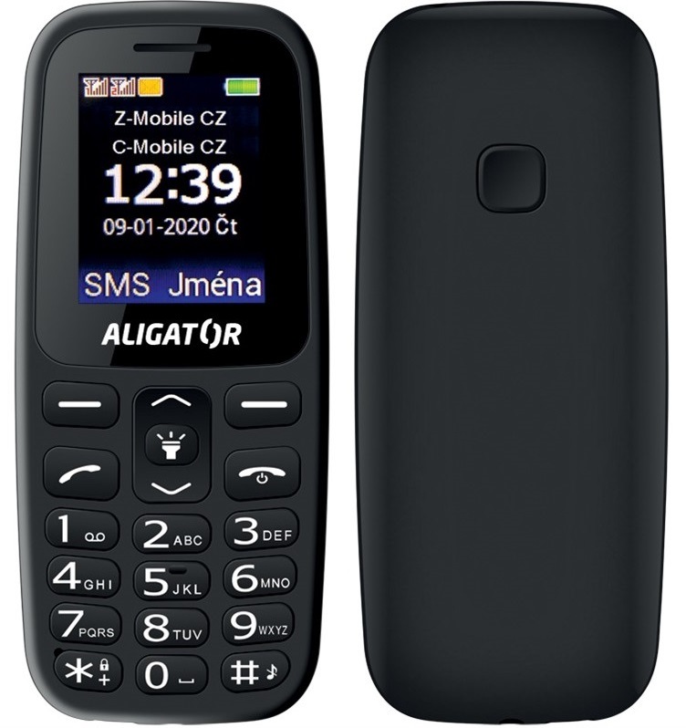 Mobilní telefon Aligator A220 Senior Dual SIM černý