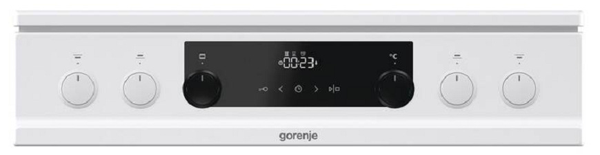 Sklokeramický sporák Gorenje ECS6350WPA Entry steam bílý