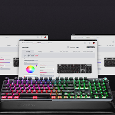 Klávesnice MSI Vigor GK71 Sonic, US černá/šedá