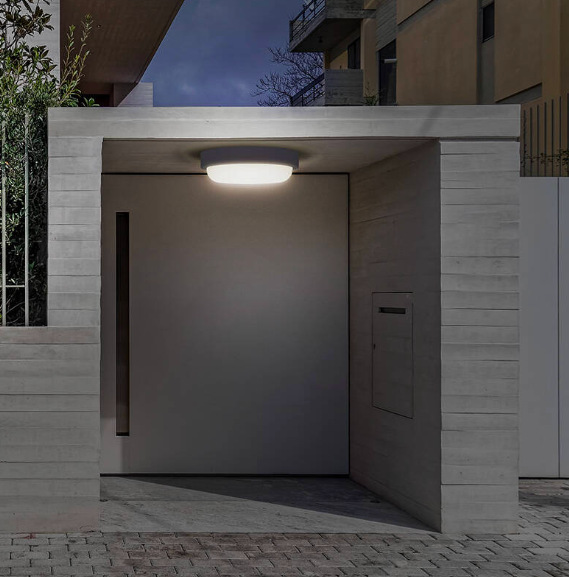 Stropní svítidlo Solight kulaté, 20W, 1500lm, 4000K, IP54 - šedé