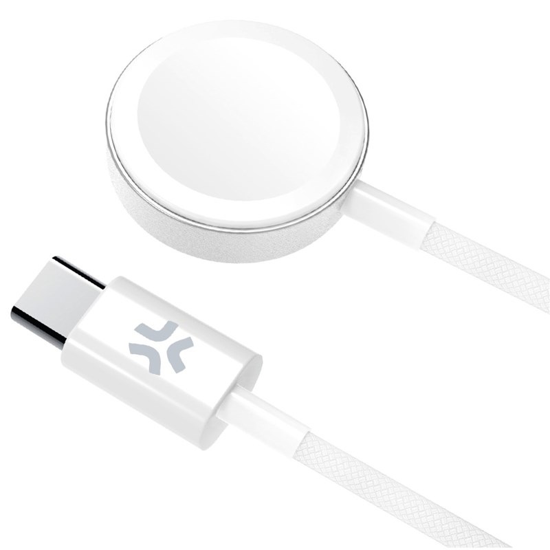 Nabíjecí kabel Celly na Apple Watch, USB-C bílý