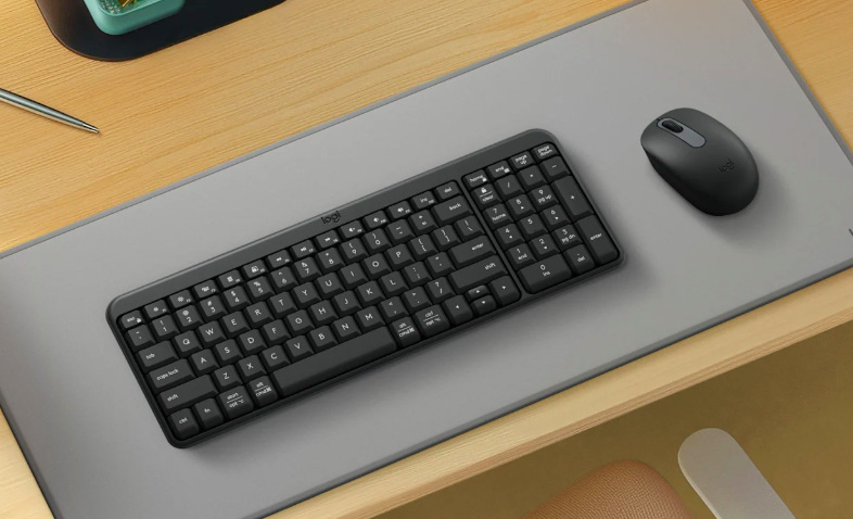 Klávesnice s myší Logitech MK250 US layout grafitová Klávesnice s myší Logitech MK250 US, 2.4GHz/BT - grafitová
