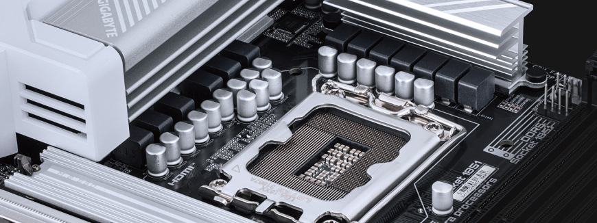 Základní deska GIGABYTE B860M GAMING X WIFI6E Detail patice procesoru LGA1851 na základní desce Gigabyte B860M GAMING X WIFI6E