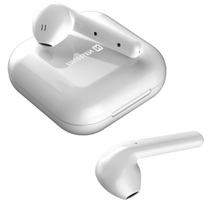 Sluchátka Swissten Flypods bílá