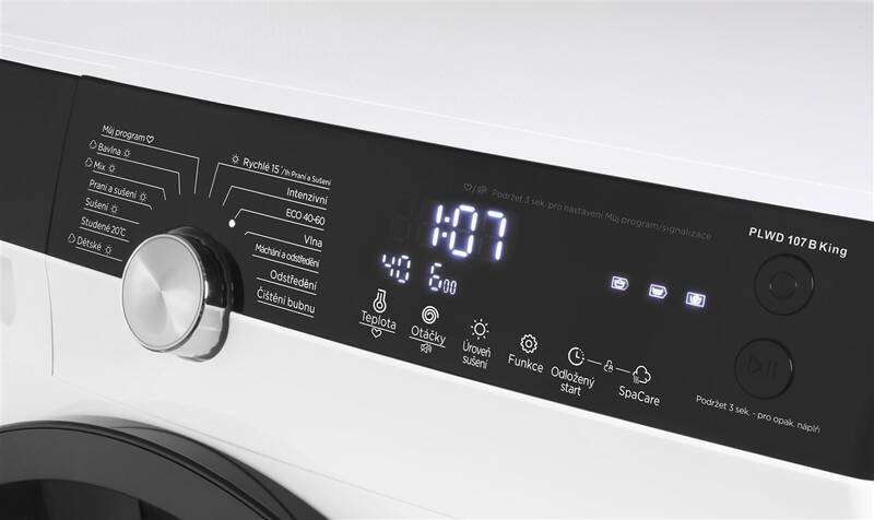 Pračka se sušičkou Philco PLWD 107 B KING bílá Pračka se sušičkou Philco PLWD 107 B KING bílá