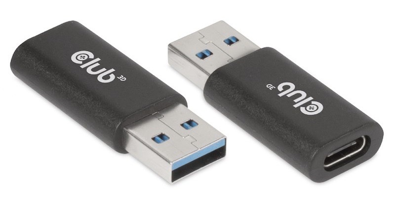 Redukce Club3D USB-A/USB-C 3.2 (M/F) černá