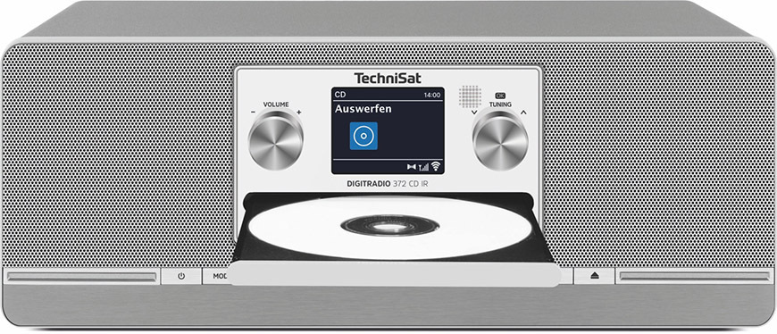 Internetový radiopřijímač s DAB+ TechniSat DIGITRADIO 372 CD IR stříbrný/šedý Internetové rádio s DAB+/CD TechniSat DIGITRADIO 372 CD IR, šedostříbrné