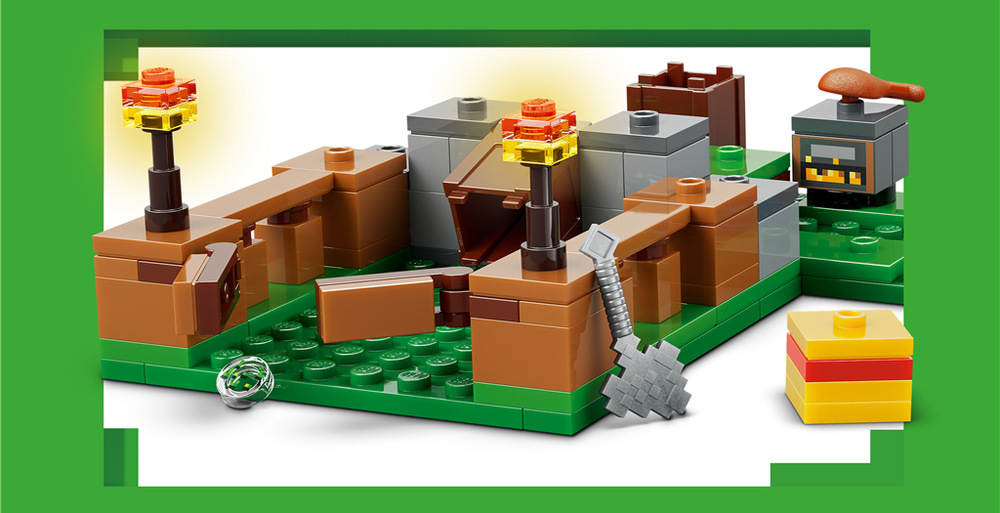 Stavebnice LEGO® Minecraft® 21585 Slepičí farma Liška, zombie, kuřátko a další postavičky LEGO Minecraft přinášejí do farmářských příběhů nečekané zvraty.