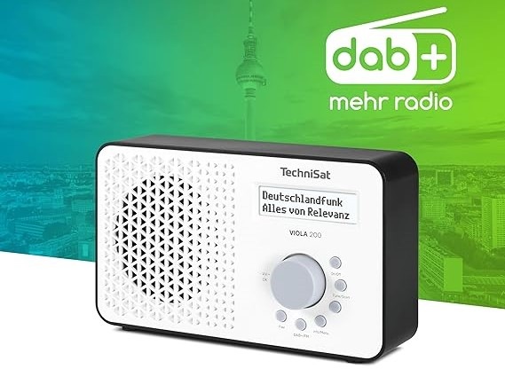 Radiopřijímač s DAB+ TechniSat VIOLA 200 černý/bílý Radiopřijímač s DAB+ TechniSat VIOLA 200 černý/bílý