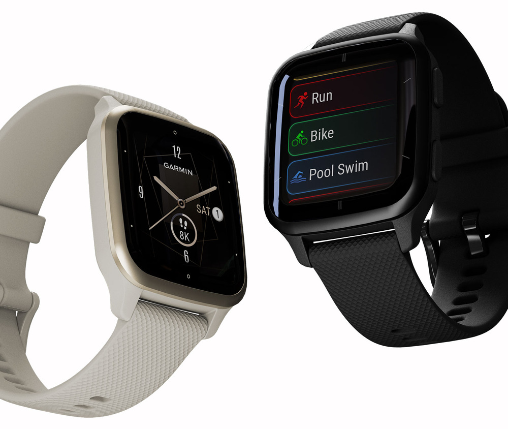 Chytré hodinky Garmin Venu Sq 2 Music - Cream Gold/ French Gray Silicone Band Garmin Venu Sq 2 Music