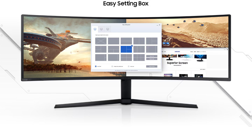 Herní monitor Samsung Odyssey G9 (G95C) černý Samsung Odyssey G9 (G95C) 49", černá