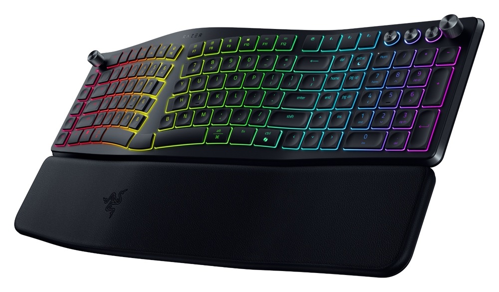 Ergonomická klávesnice Razer Pro Type Ergo s RGB podsvícením a opěrkou zápěstí
