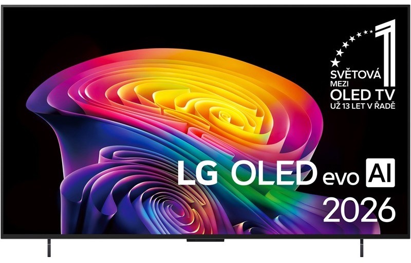 Chytrá televize LG OLED42C64 s procesorem α11 AI, černá barva