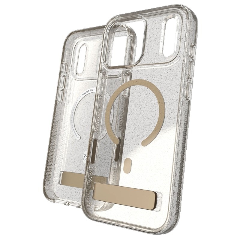 Kryt na mobil ZAGG Milan Snap Kickstand, Camera Button na Apple iPhone 18 Pro / 17 Pro zlatý