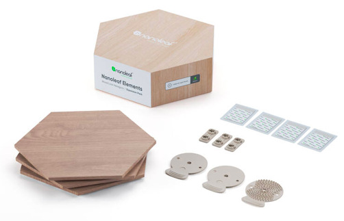 LED světlo Nanoleaf Elements Hexagons Expansion Pack 3ks dřevo