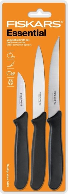 Sada kuchyňských nožů Fiskars Essential na zeleninu