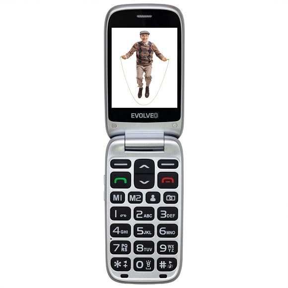 Mobilní telefon Evolveo EasyPhone FS červený