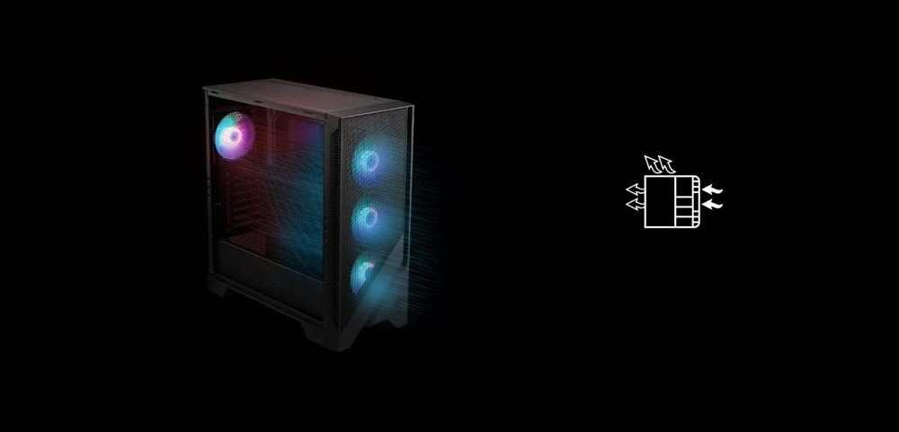MSI MAG FORGE 320R AIRFLOW
