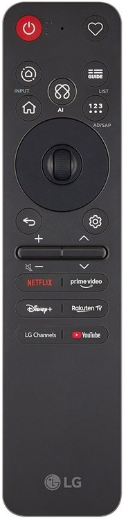 Televize LG 75QNED8MB6A Chytrý ovladač LG s hlasovým ovládáním k televizi LG..