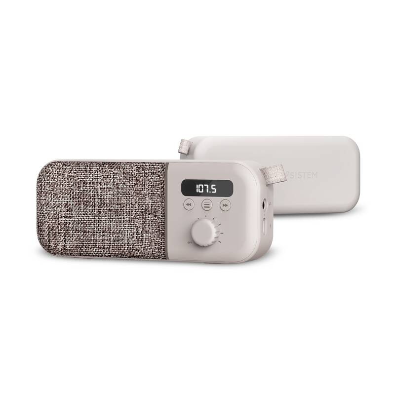 Radiopřijímač Energy Sistem Fabric Box Radio béžový Energy Sistem Fabric Box Radio