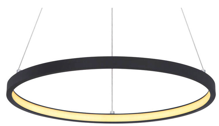 Závěsné svítidlo GLOBO Ralph, 39 cm, LED, 19W černé Závěsné svítidlo GLOBO Ralph, 39 cm, LED, 19W - černé