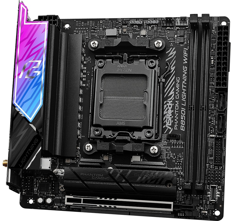 Základní deska ASRock B850I Lightning WiFi AMD AM5, mini ITX, černá barva