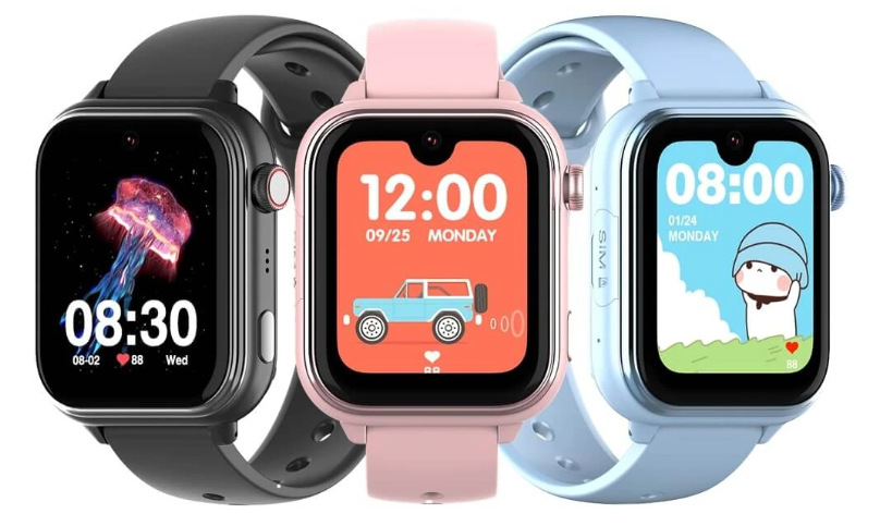 Chytré hodinky ARMODD Kidz GPS AI modré Troje chytré hodinky ARMODD Kidz GPS AI v černé, růžové a modré barvě