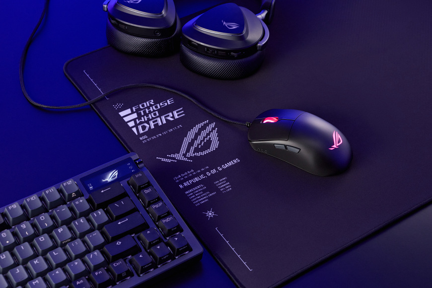 Herní sestava s myší Asus ROG Harpe Mini Core, klávesnicí a headsetem