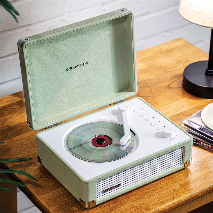 Radiopřijímač s CD Crosley Cruiser CD Player zelený CD přehrávač Crosley Cruiser CD Player, zelený
