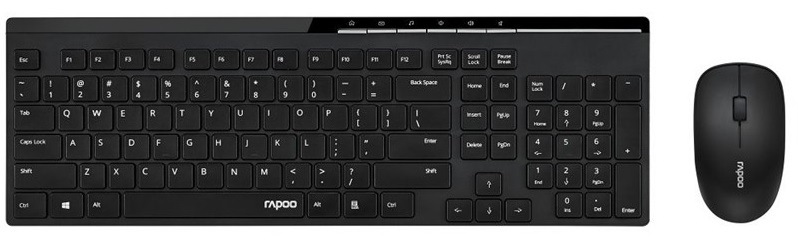Klávesnice s myší Rapoo X8100, CZ+SK layout černá